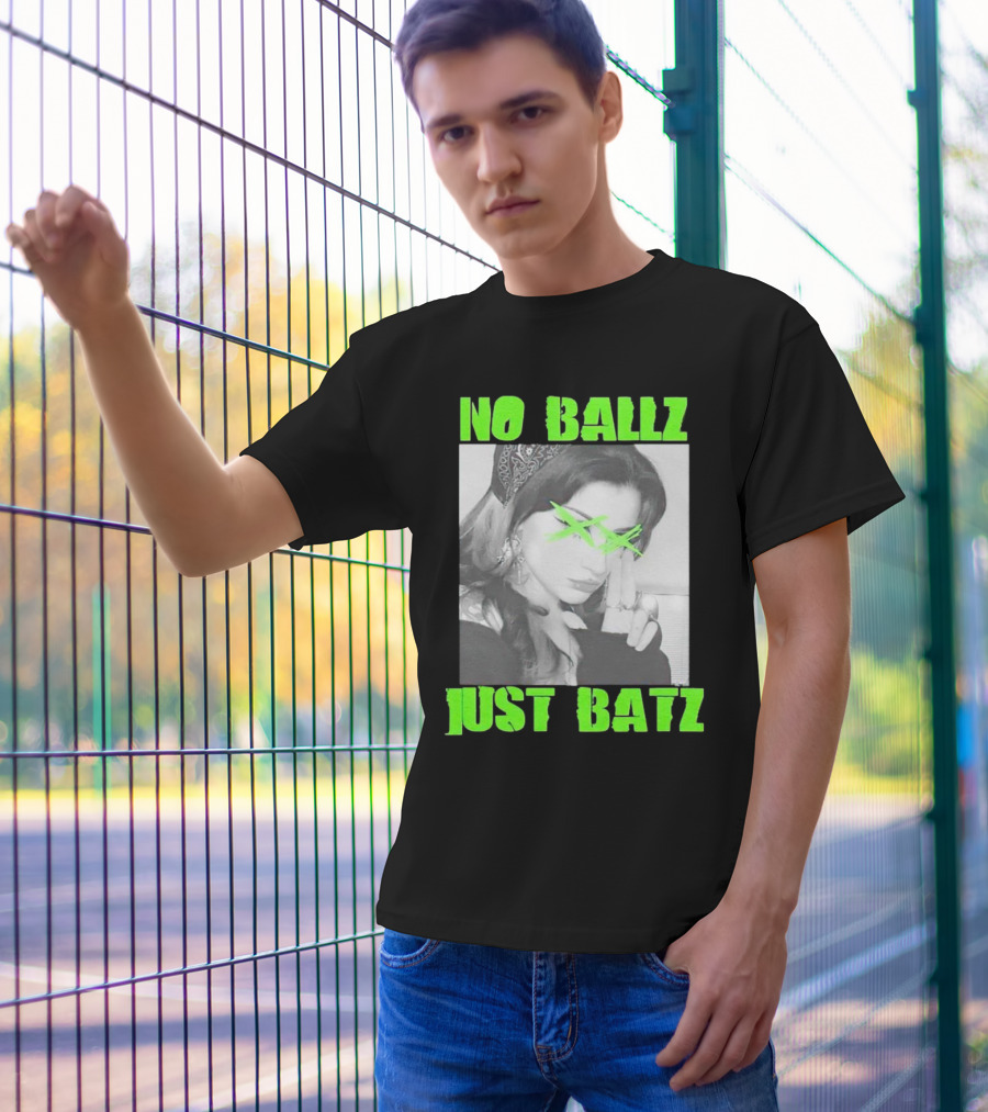 No Ballz Just Batz Bandana Girl Green X Eyes T-Shirt