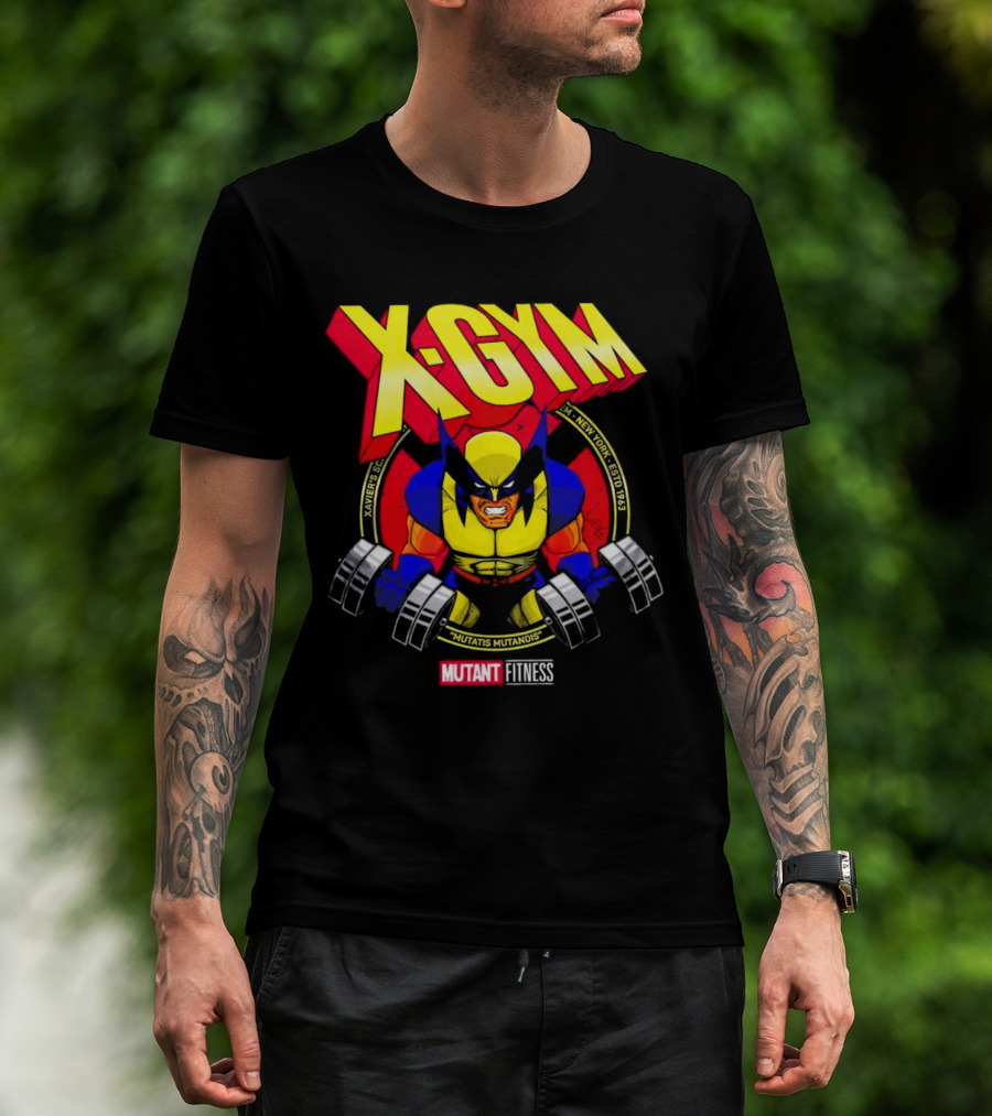 X-Gym Mutant Fitness Mutatis Mutandis Xavier N.Y. Wolverine T-Shirt