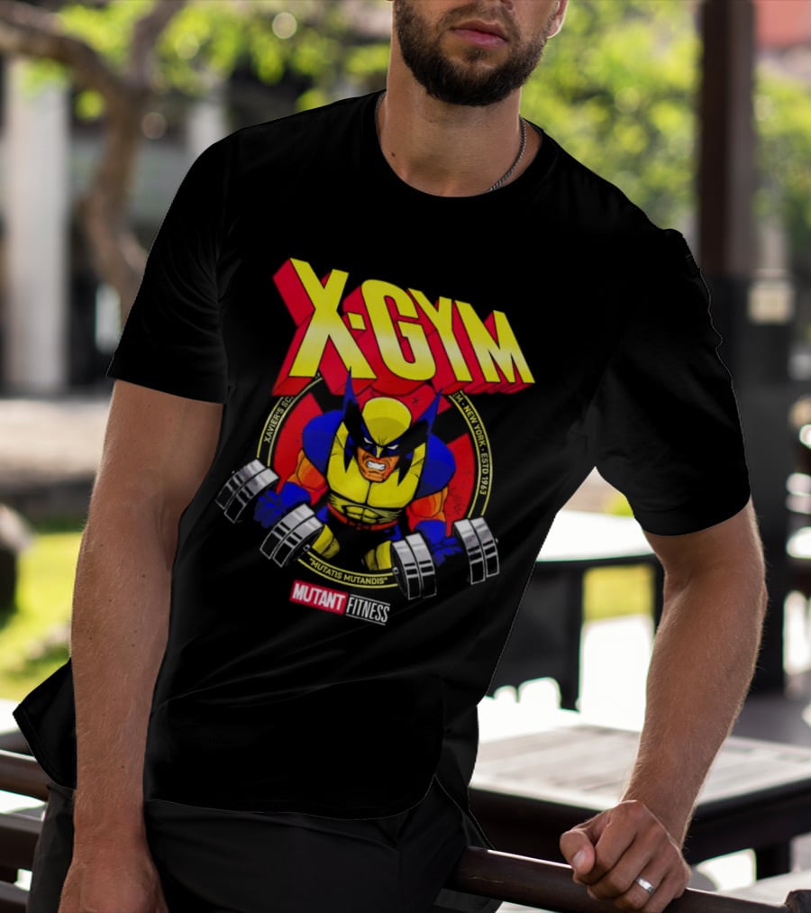 X-Gym Mutant Fitness Mutatis Mutandis Xavier N.Y. Wolverine T-Shirt
