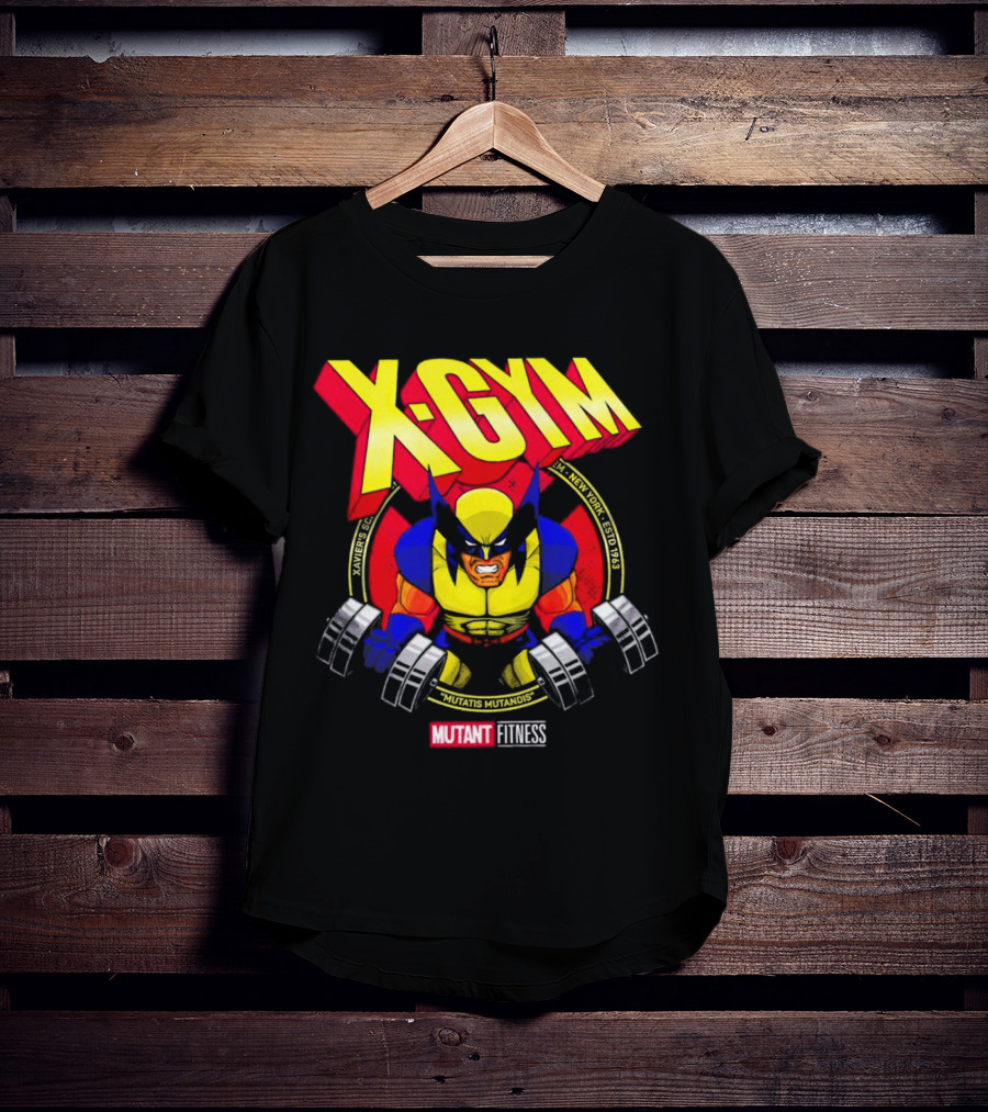 X-Gym Mutant Fitness Mutatis Mutandis Xavier N.Y. Wolverine T-Shirt