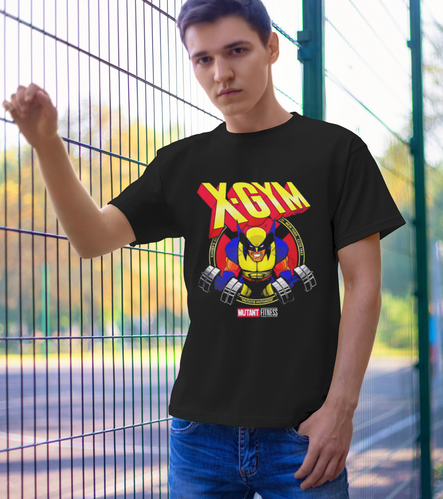 X-Gym Mutant Fitness Mutatis Mutandis Xavier N.Y. Wolverine T-Shirt