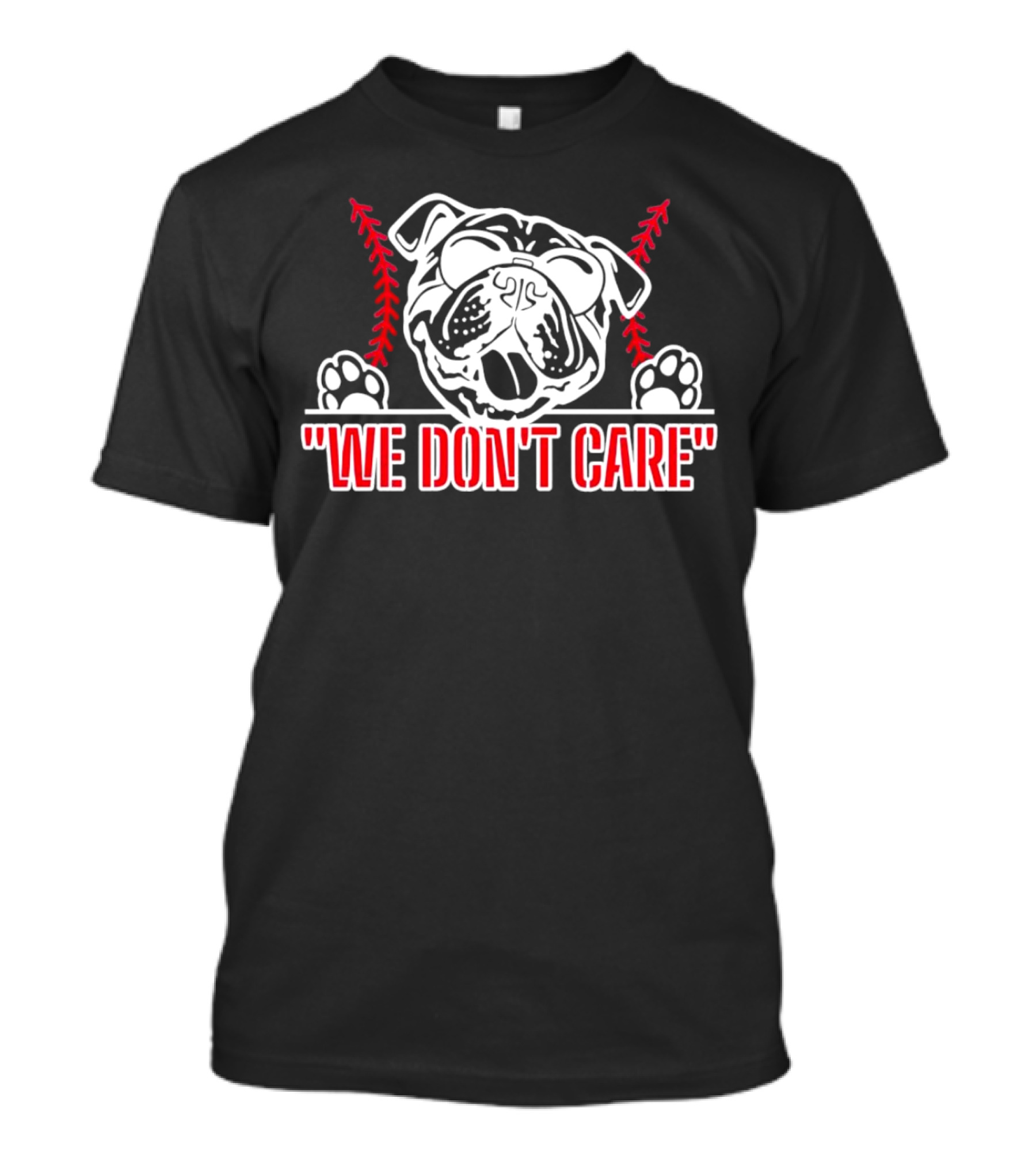 Louisiana Tech Bulldogs We Don’t Care Bulldog Mascot T-Shirt