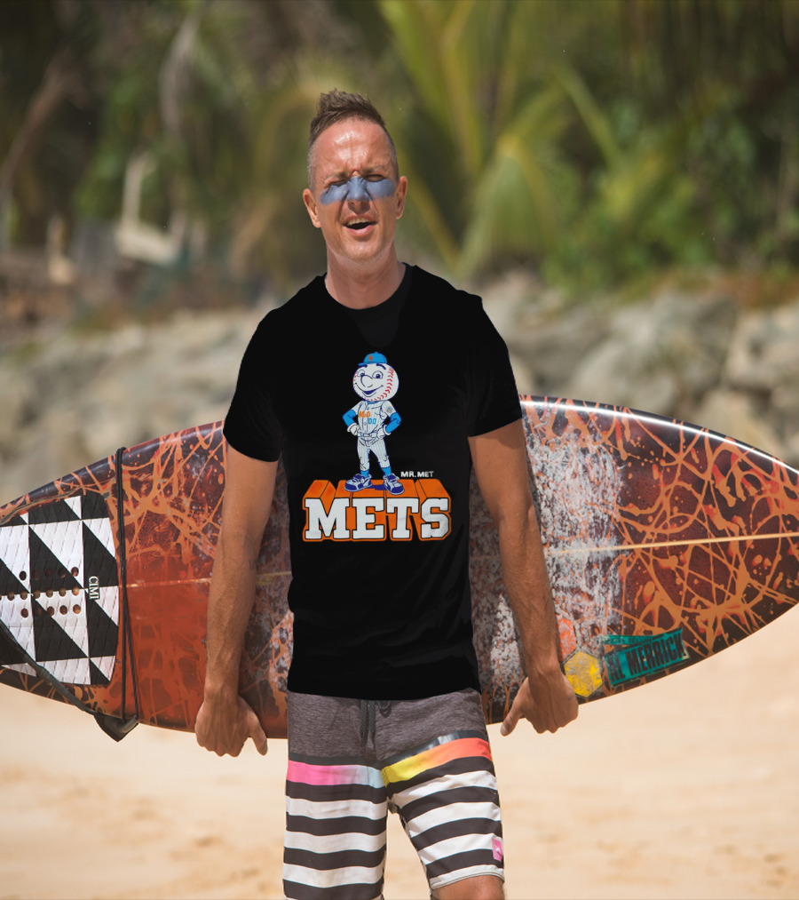 Mr Met New York Mets Baseball Mets Mascot T-Shirt
