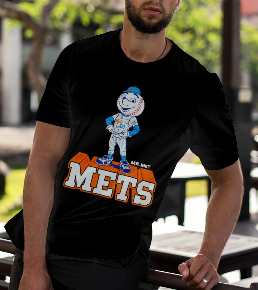 Mr Met New York Mets Baseball Mets Mascot T-Shirt