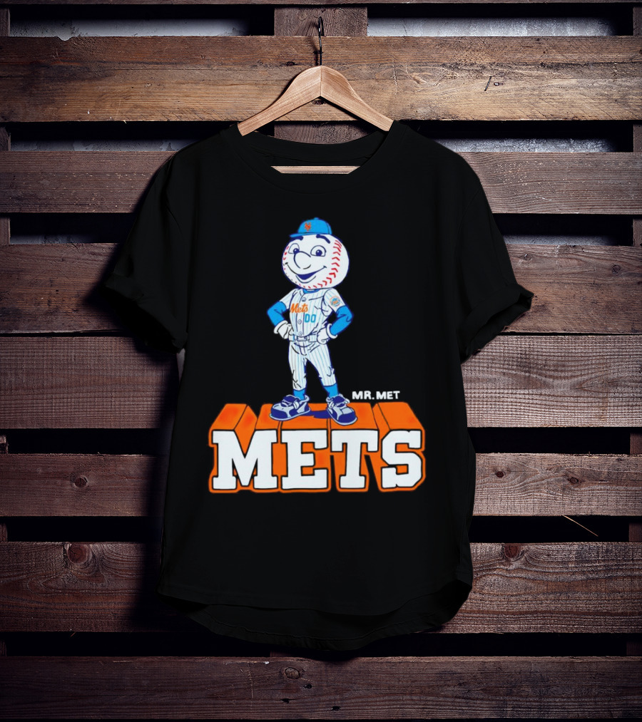 Mr Met New York Mets Baseball Mets Mascot T-Shirt