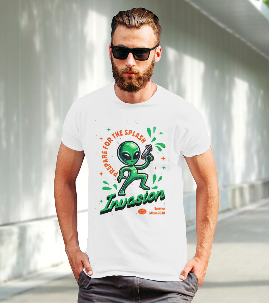 Prepare For The Splash Alien Invasion Summer Edition 2030 T-Shirt