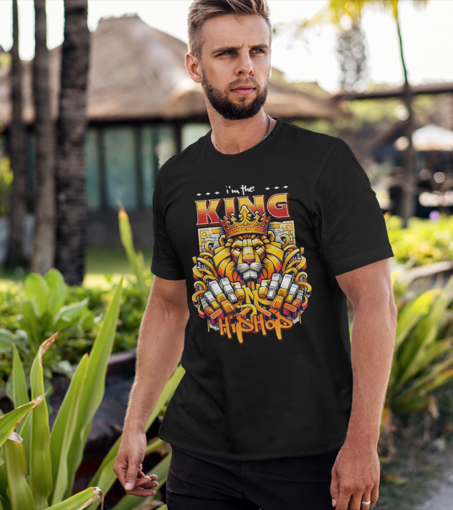 I'm The King Hip Hop Lion With Crown And Fists T-Shirt