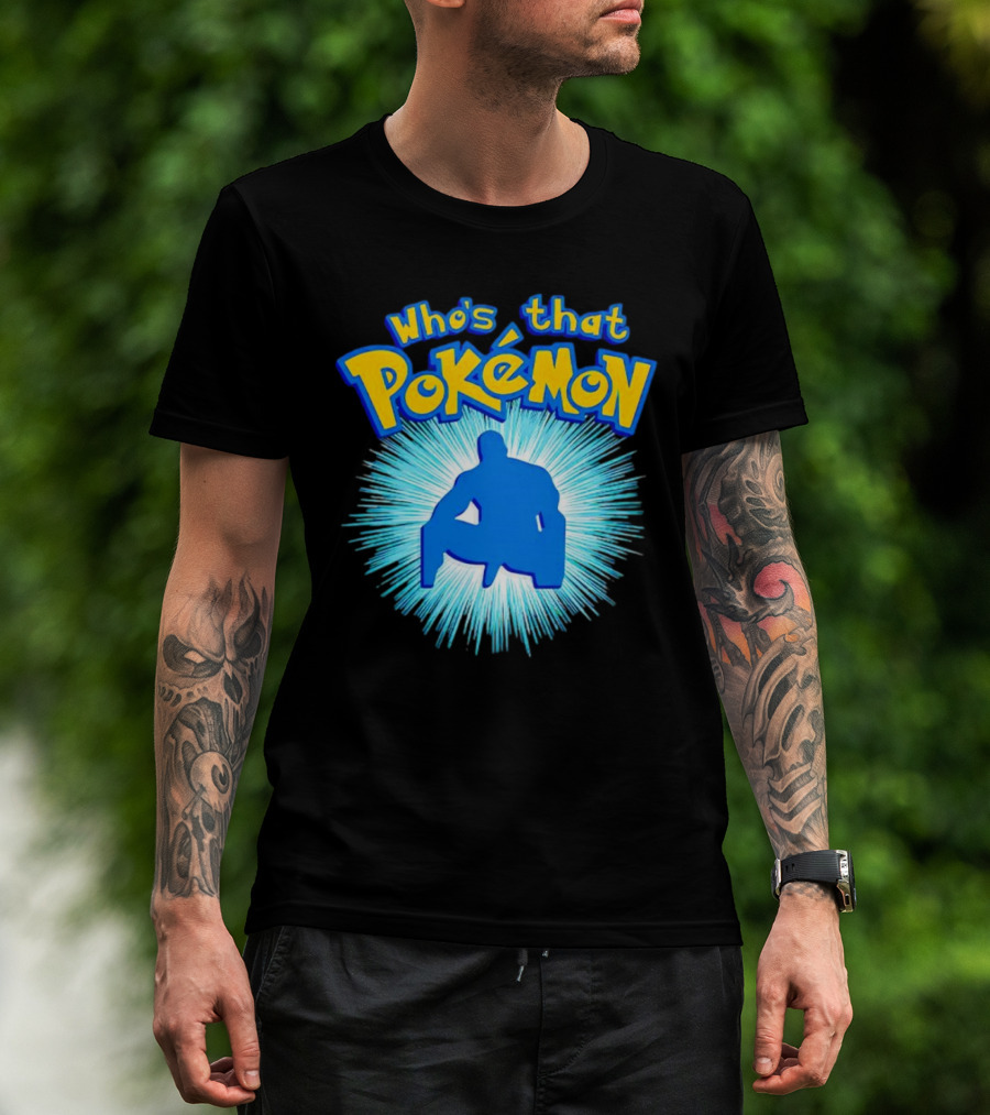 Who's That Pokémon Barry Wood Silhouette Burst T-Shirt