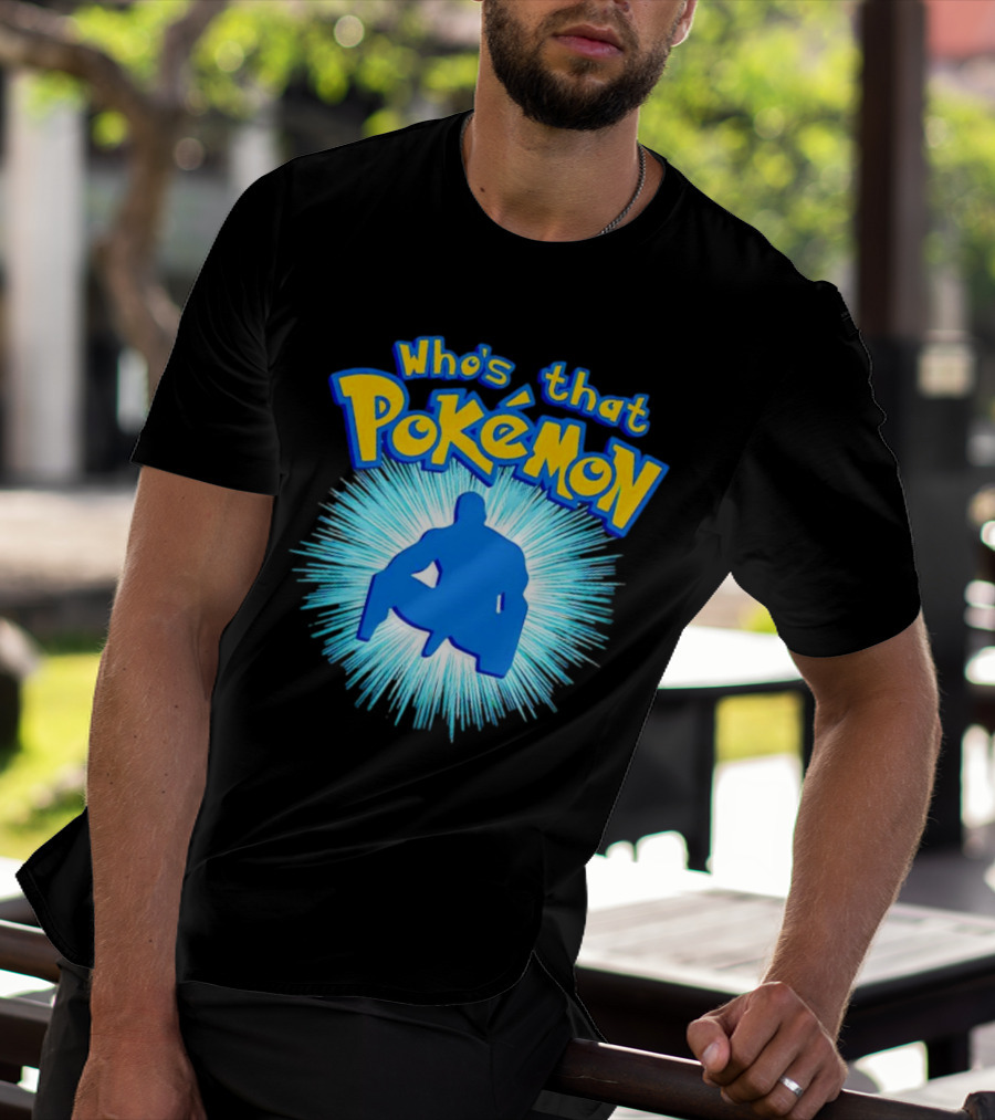 Who's That Pokémon Barry Wood Silhouette Burst T-Shirt