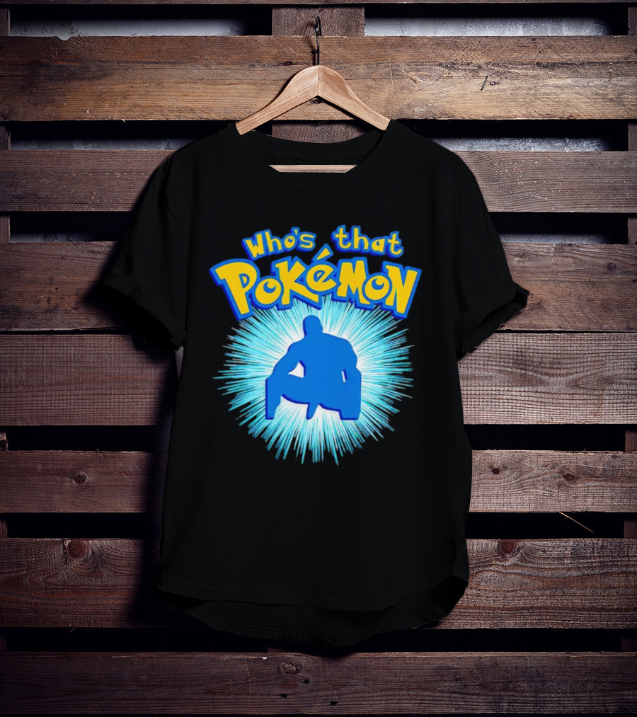 Who's That Pokémon Barry Wood Silhouette Burst T-Shirt