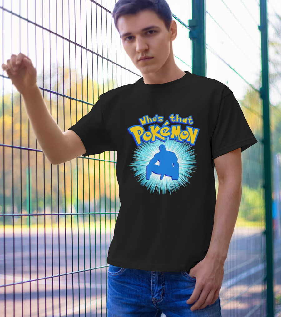 Who's That Pokémon Barry Wood Silhouette Burst T-Shirt