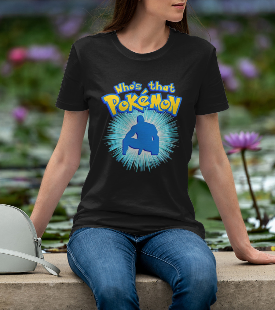 Who's That Pokémon Barry Wood Silhouette Burst T-Shirt
