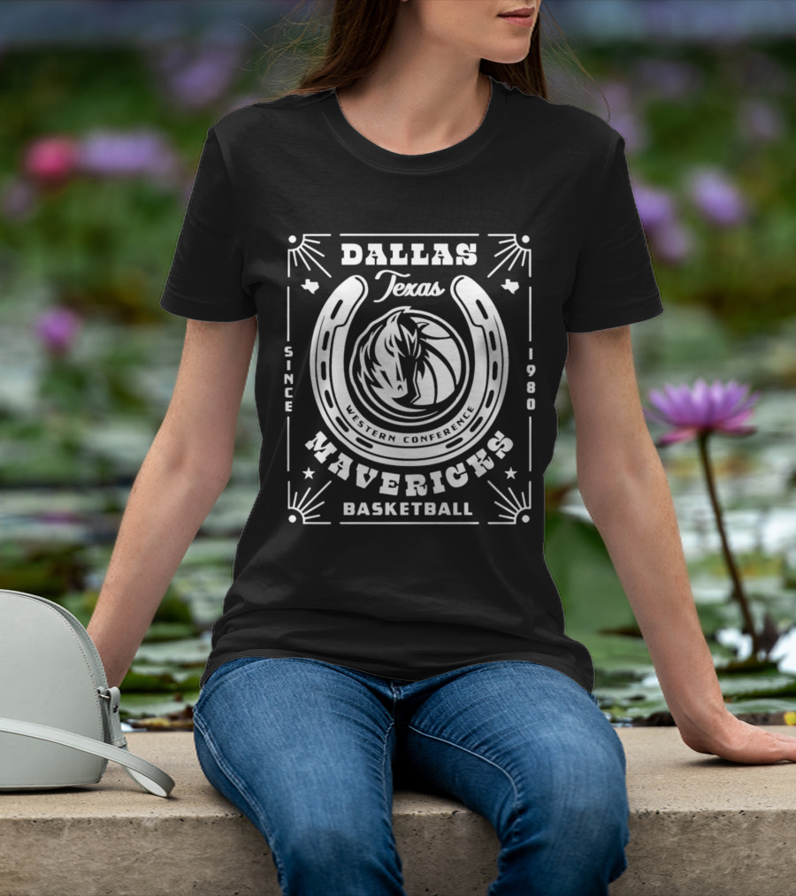 Dallas Texas Mavericks Western Conference Basketball Since 1980 T-Shirt
