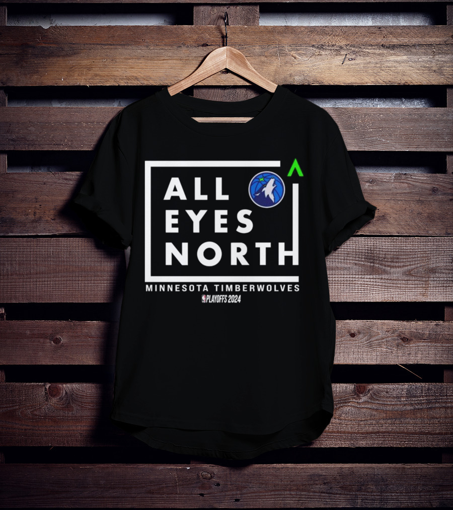 Minnesota Timberwolves All Eyes North NBA Playoffs T-Shirt