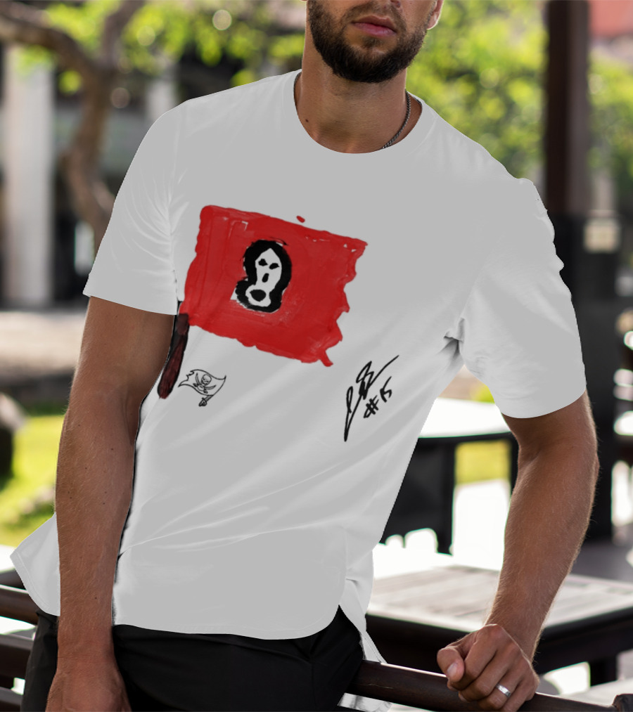 Rookies Paint Tampa Bay Buccaneers Flag Artwork #15 T-Shirt