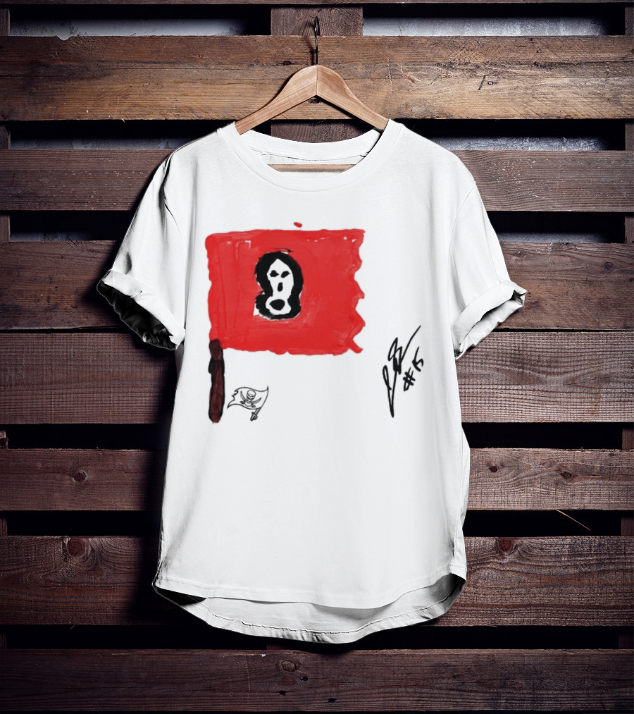 Rookies Paint Tampa Bay Buccaneers Flag Artwork #15 T-Shirt