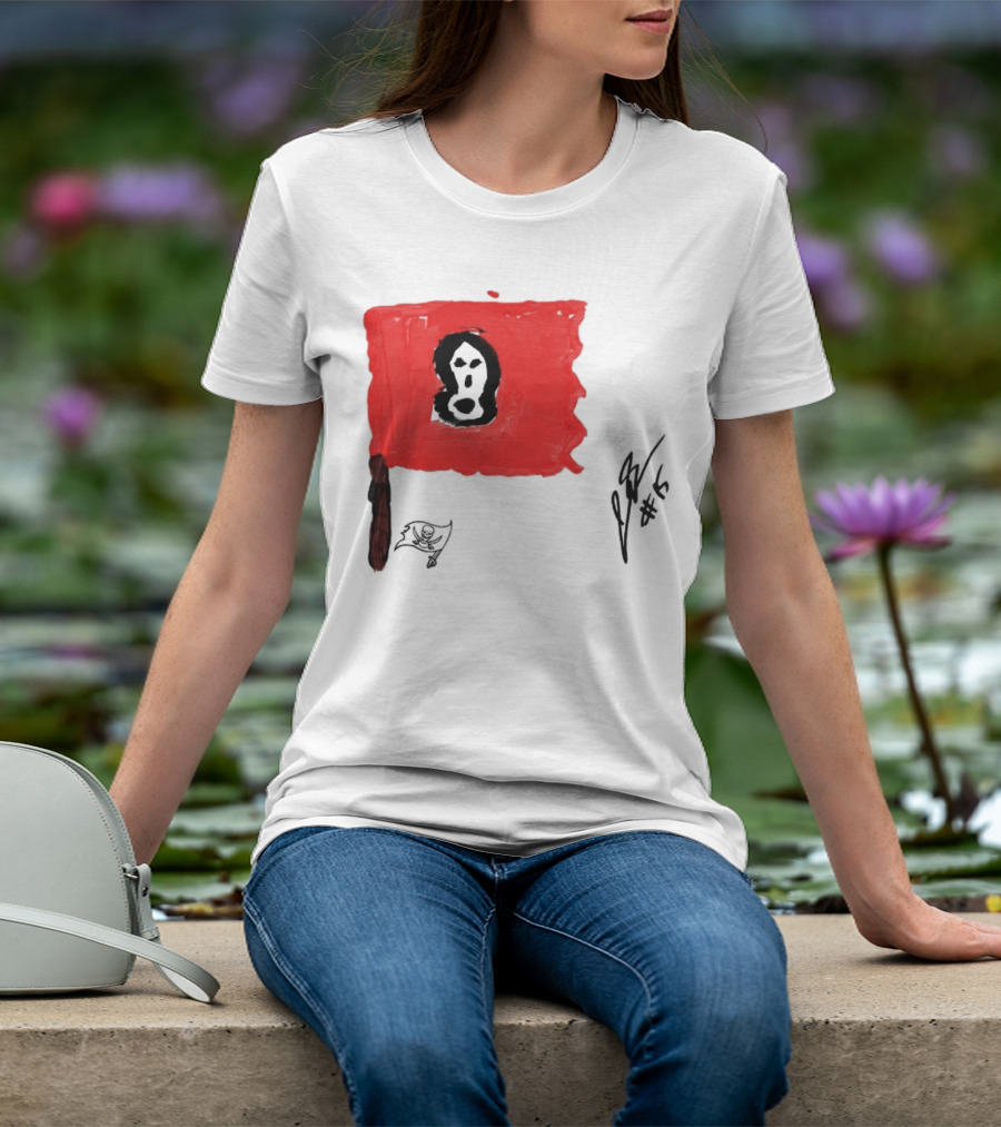 Rookies Paint Tampa Bay Buccaneers Flag Artwork #15 T-Shirt