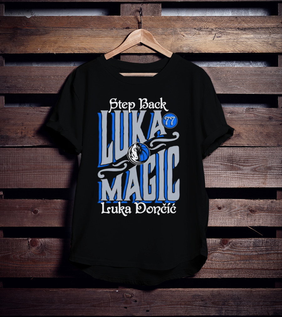 Step Back Luka Magic 77 Luka Dončić Dallas Mavericks T-Shirt