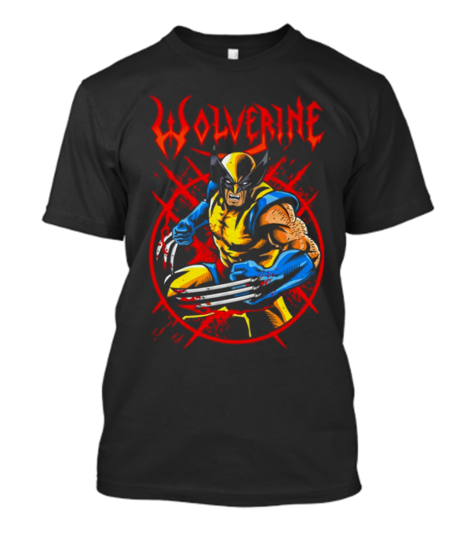 Wolverine Fierce Claws Violent Stance T-Shirt