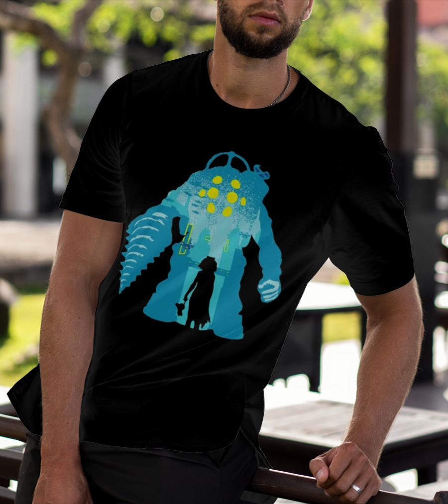 Big Daddy And Little Sister BioShock Underwater Adventure T-Shirt