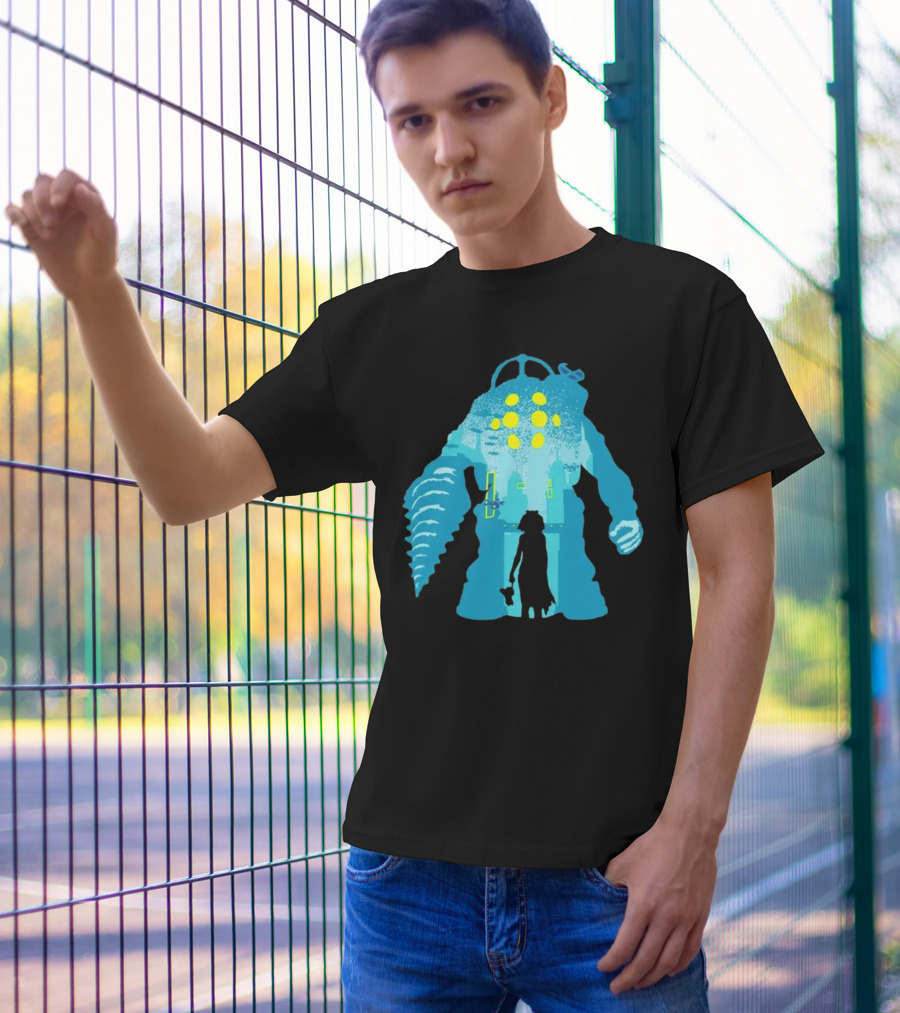 Big Daddy And Little Sister BioShock Underwater Adventure T-Shirt
