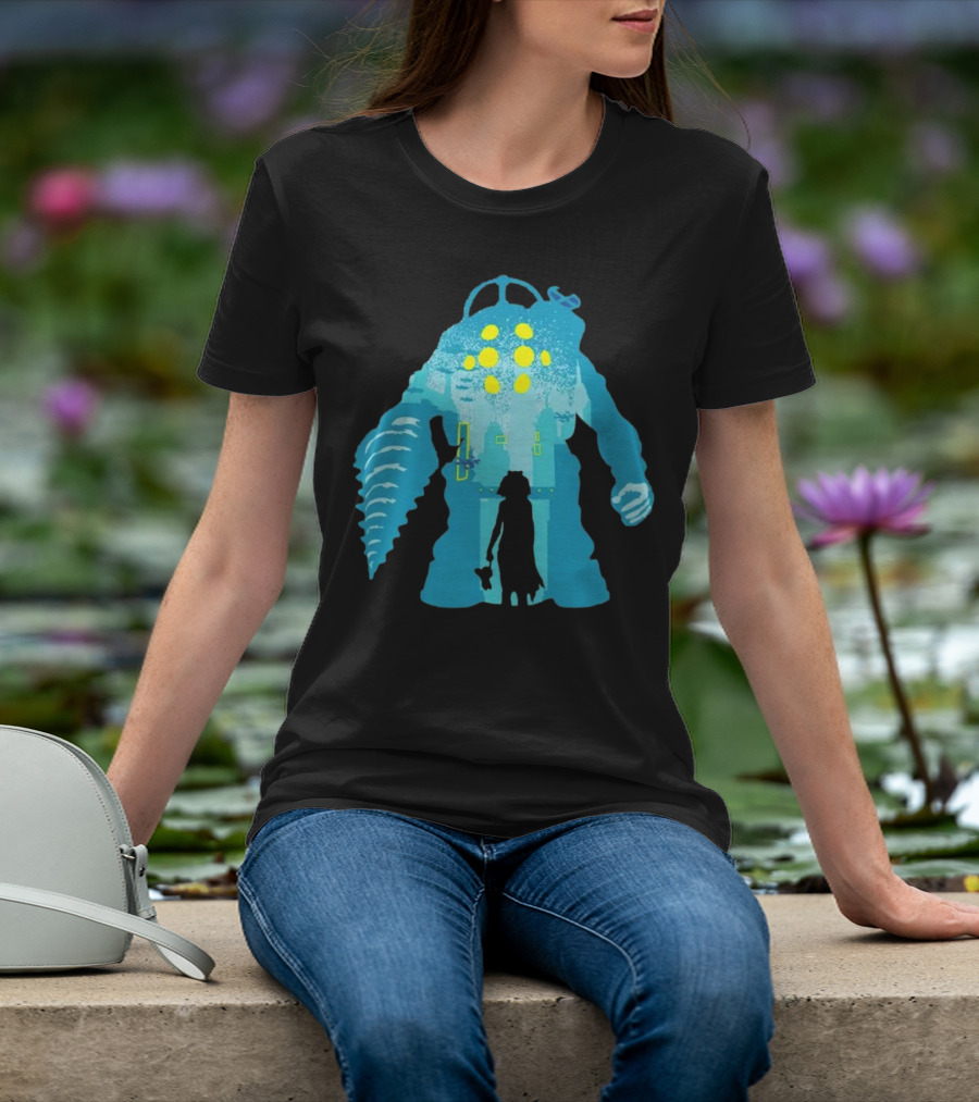 Big Daddy And Little Sister BioShock Underwater Adventure T-Shirt