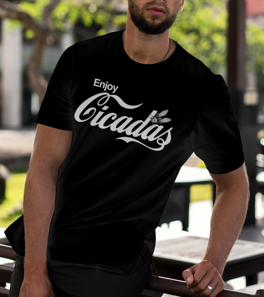 Enjoy Cicadas Vintage Script Style With Cicada T-Shirt