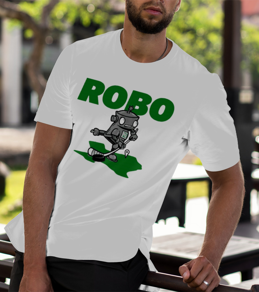 Robo Robot Playing Hockey T-Shirt