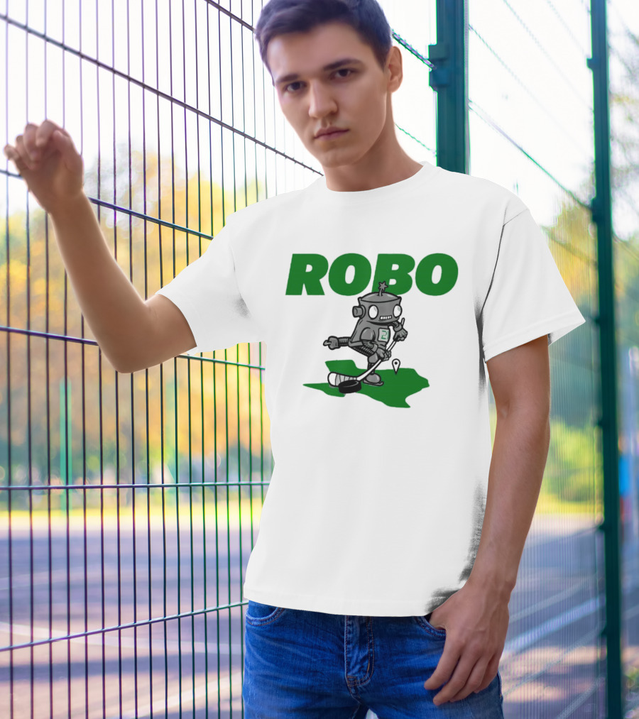 Robo Robot Playing Hockey T-Shirt
