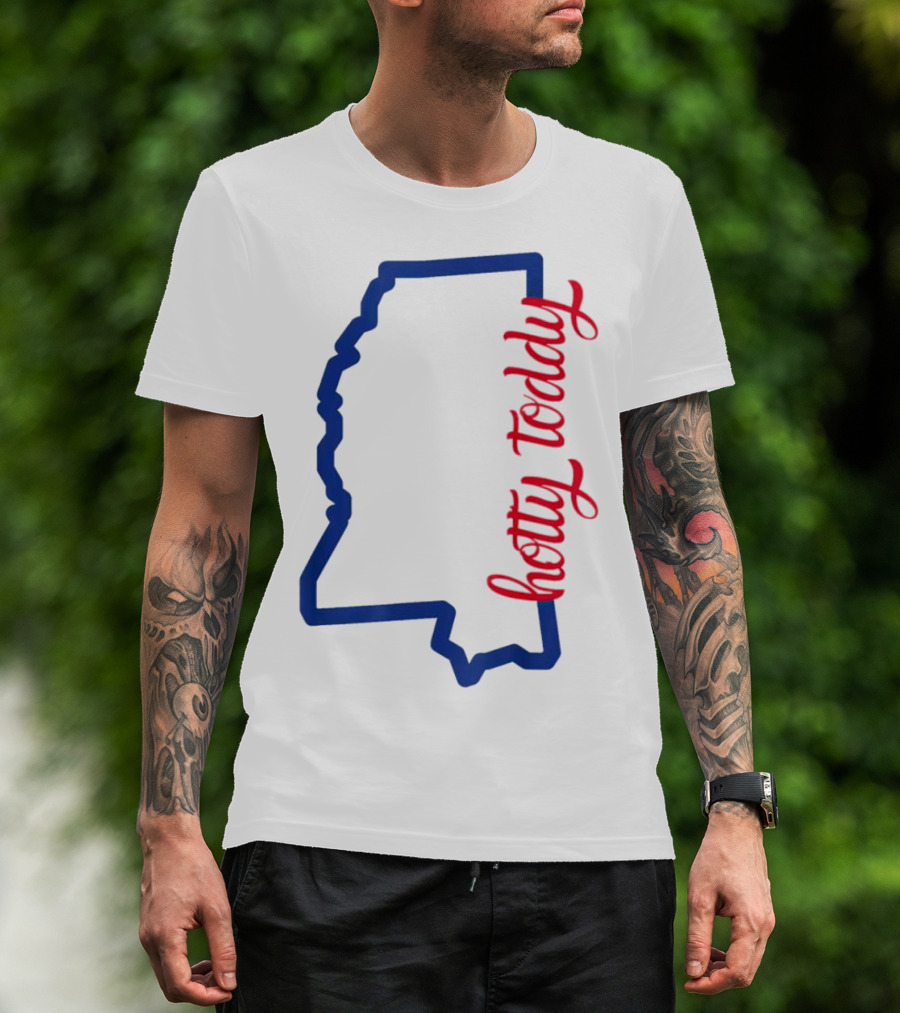 Mississippi Map Hotty Toddy T-Shirt