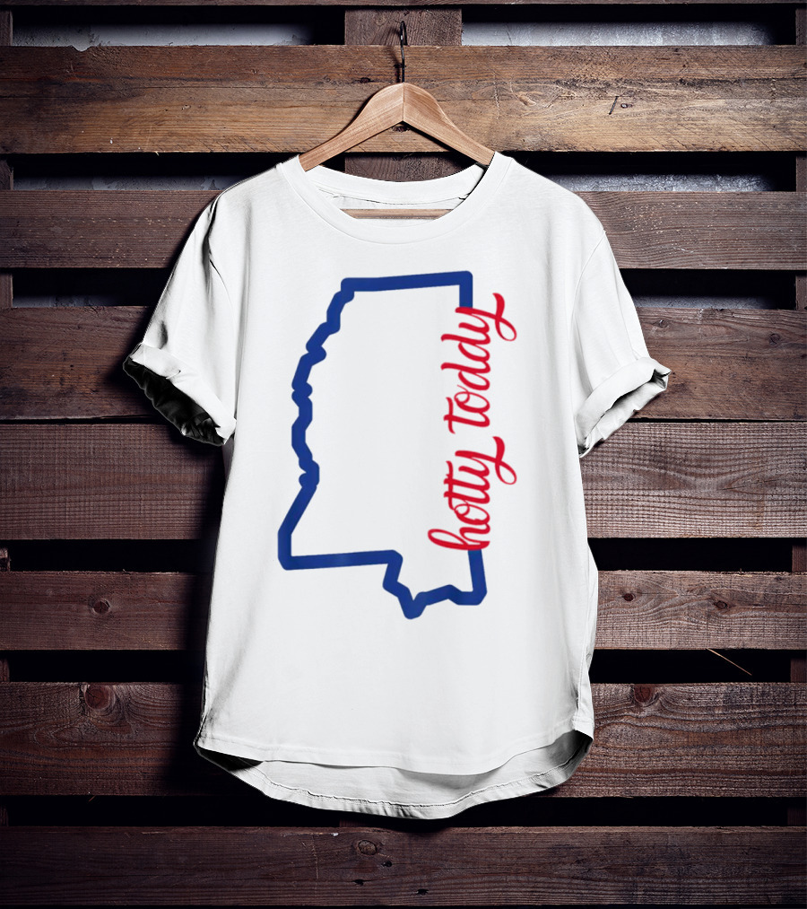 Mississippi Map Hotty Toddy T-Shirt