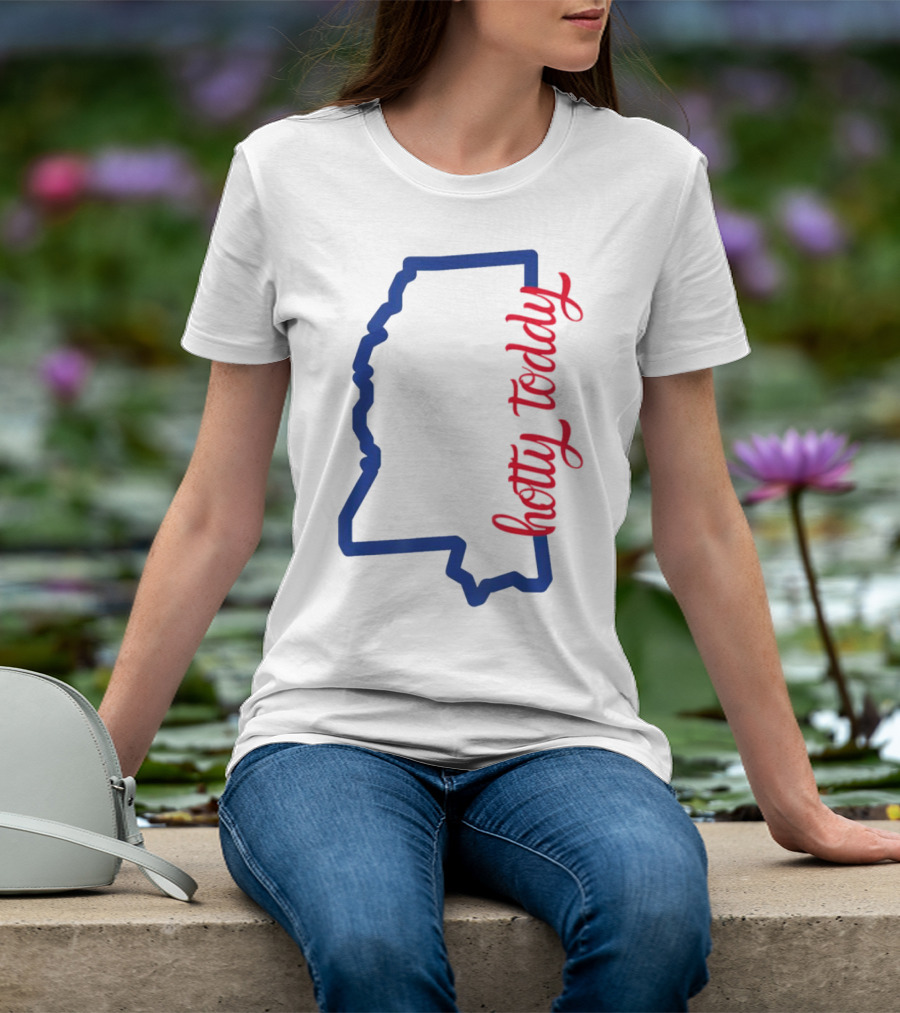 Mississippi Map Hotty Toddy T-Shirt