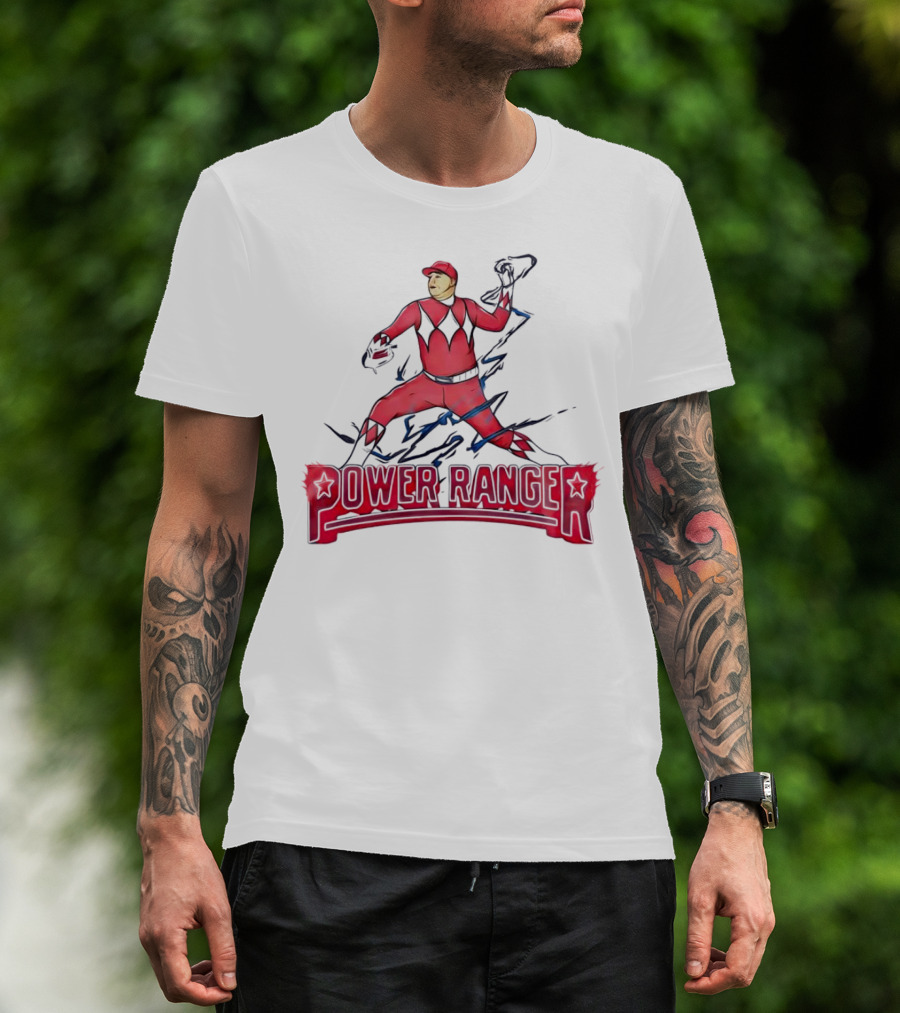 Power Ranger Ranger Suarez Baseball Pitcher Mashup T-Shirt