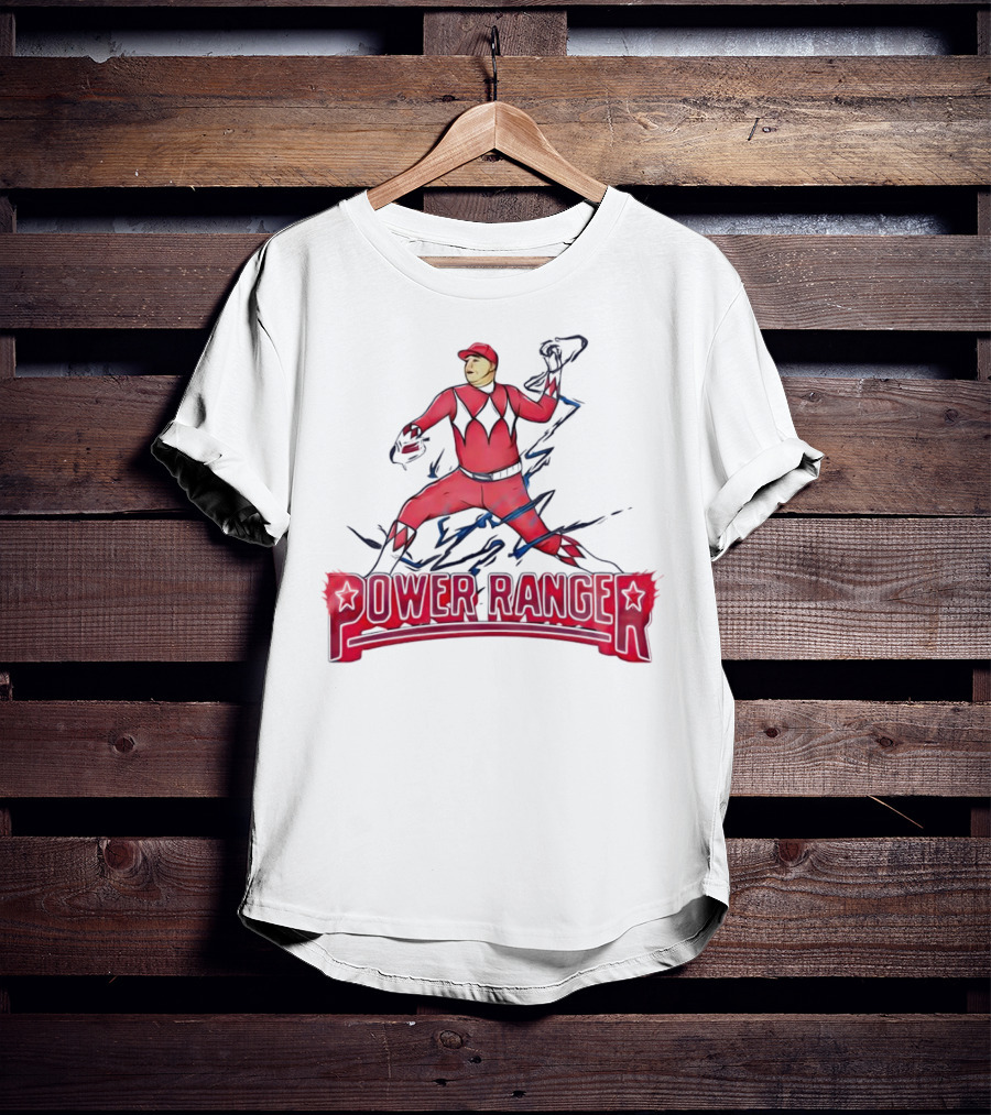 Power Ranger Ranger Suarez Baseball Pitcher Mashup T-Shirt