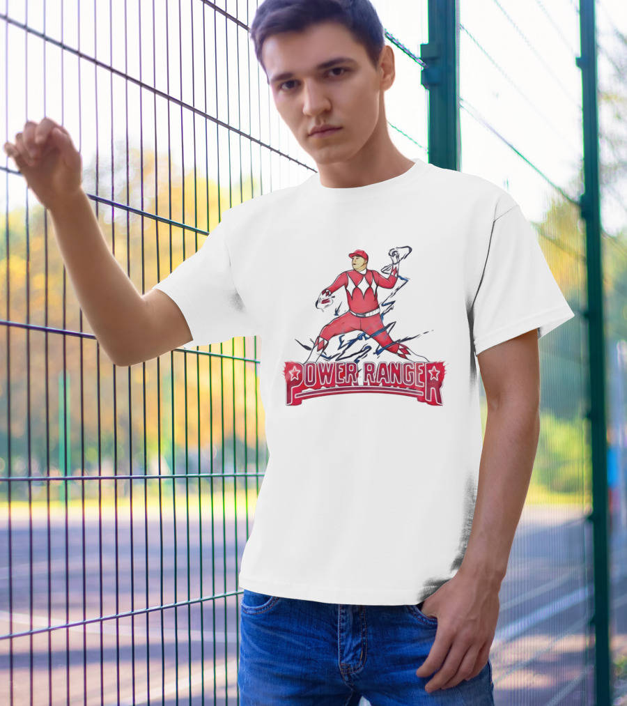 Power Ranger Ranger Suarez Baseball Pitcher Mashup T-Shirt