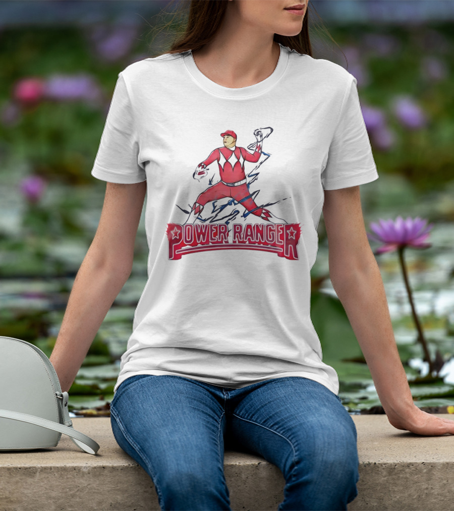 Power Ranger Ranger Suarez Baseball Pitcher Mashup T-Shirt