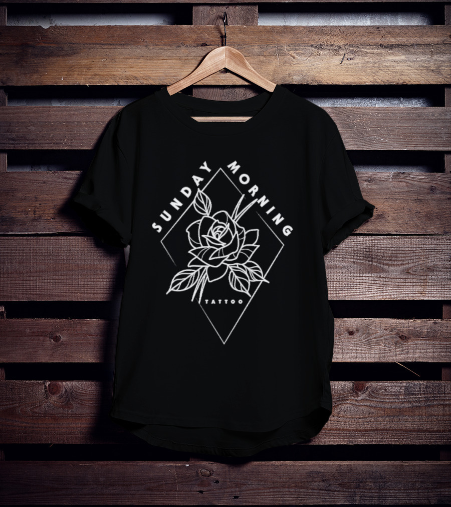 Sunday Morning Tattoo Rose T-Shirt