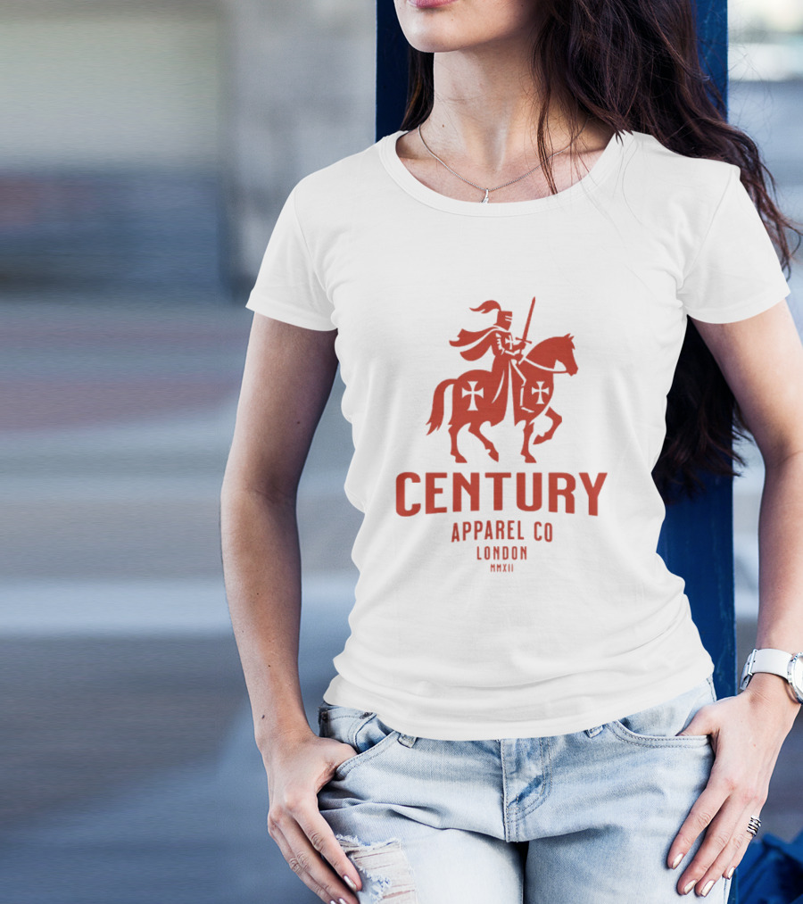 Century Apparel Co London MMXII Knight On Horse T-Shirt