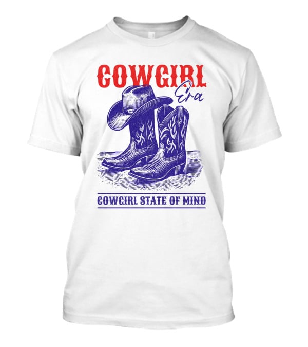 Cowgirl Era Cowgirl State Of Mind Vintage T-Shirt