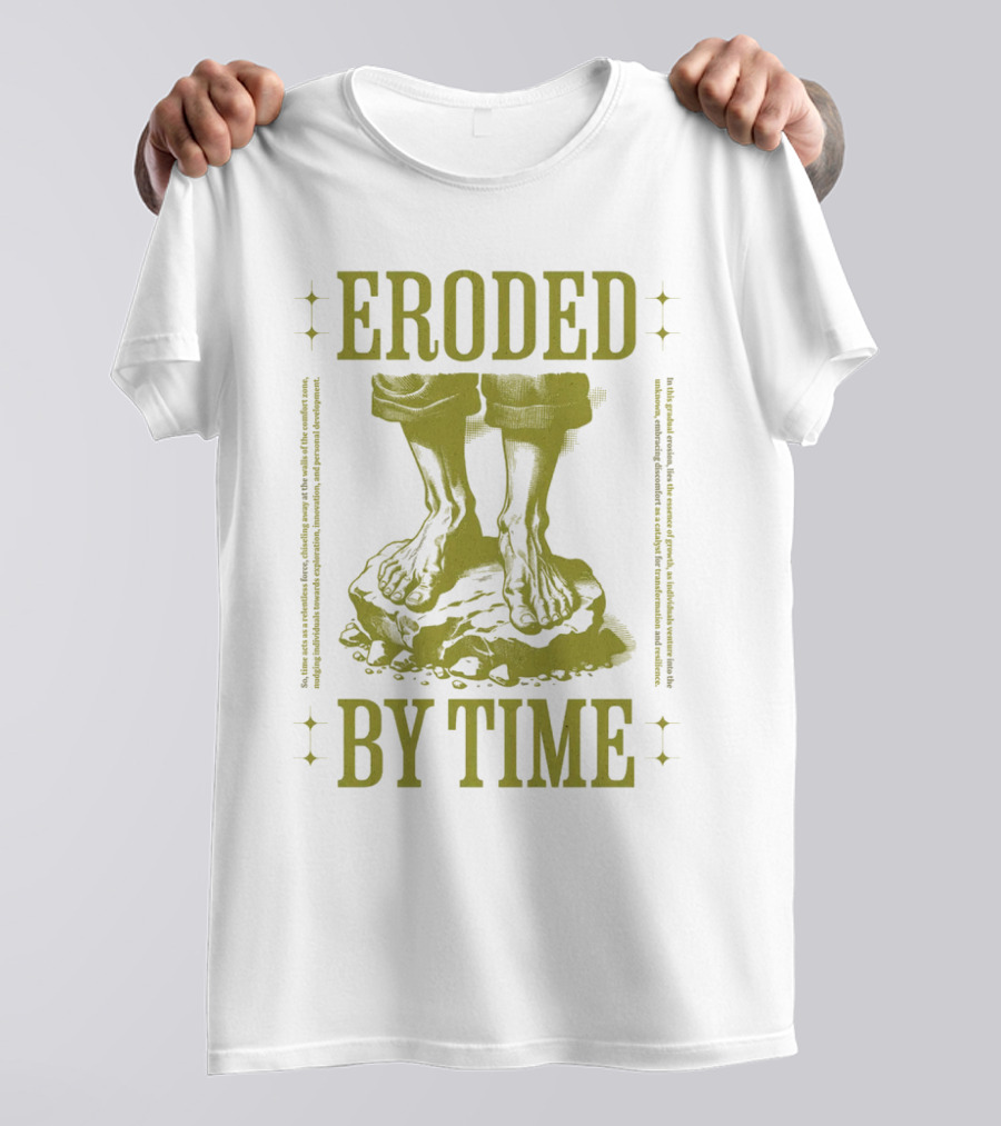 Eroded By Time Standing On Rock T-Shirt