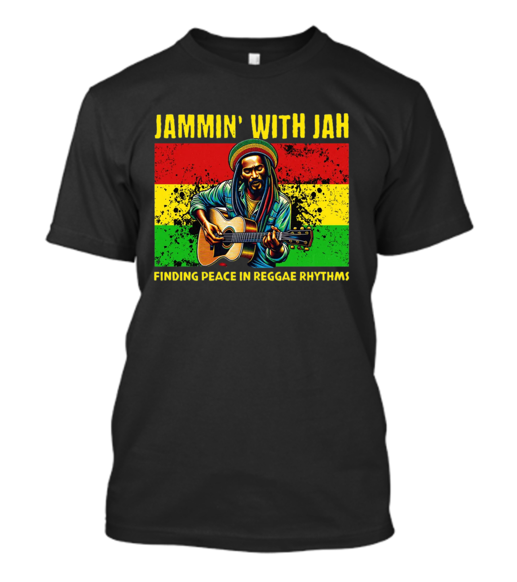 JAMMIN' WITH JAH FINDING PEACE IN REGGAE RHYTHMS T-Shirt