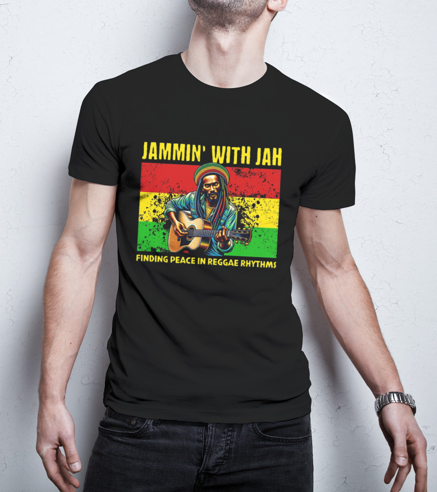 JAMMIN' WITH JAH FINDING PEACE IN REGGAE RHYTHMS T-Shirt