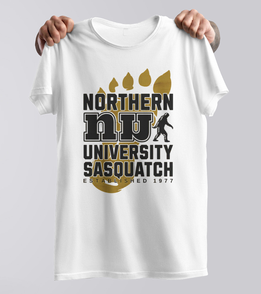 Northern University Sasquatch NU Established 1977 T-Shirt