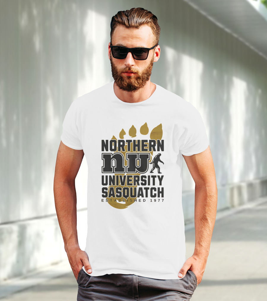 Northern University Sasquatch NU Established 1977 T-Shirt
