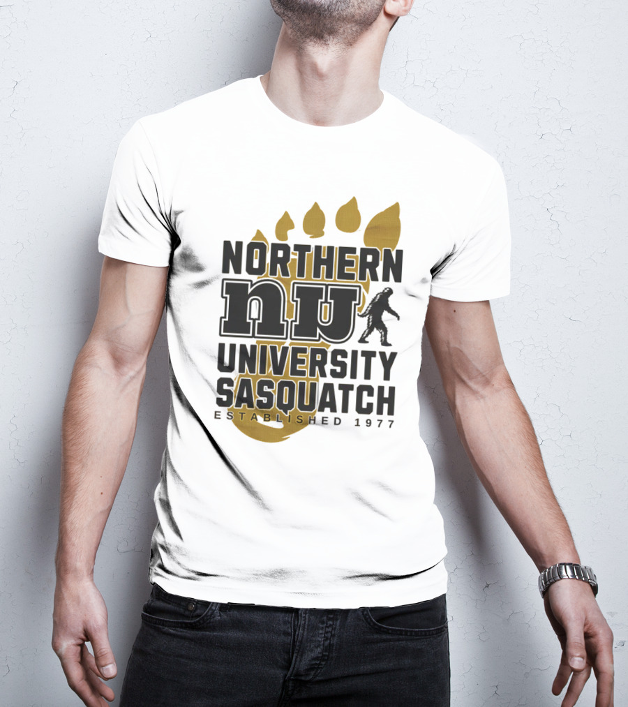 Northern University Sasquatch NU Established 1977 T-Shirt