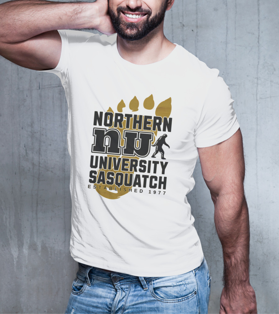 Northern University Sasquatch NU Established 1977 T-Shirt