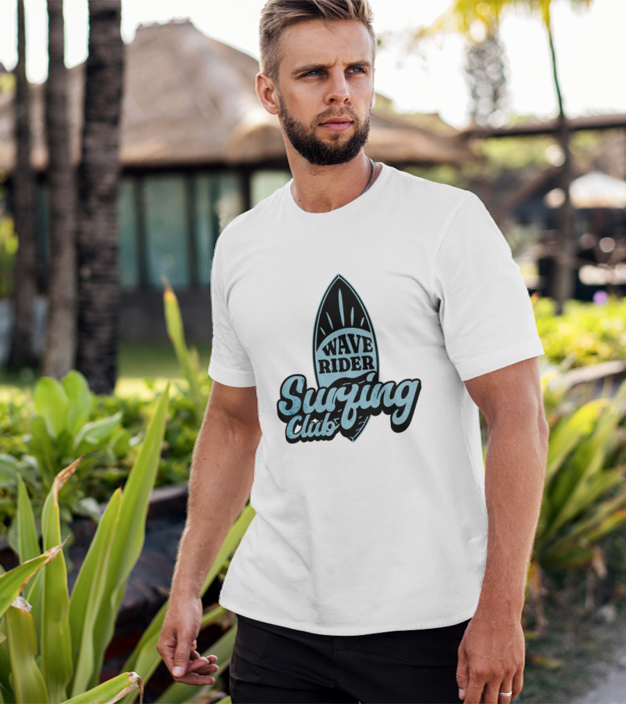 Wave Rider Surfing Club Surfboard T-Shirt