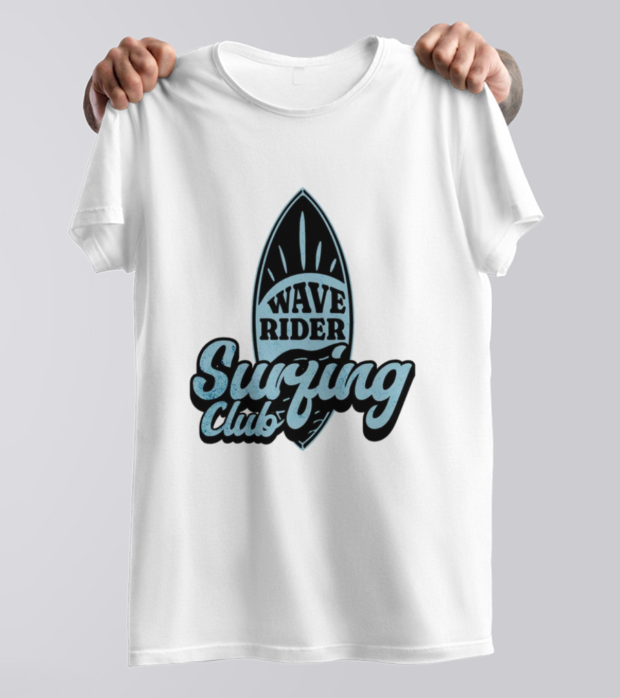 Wave Rider Surfing Club Surfboard T-Shirt