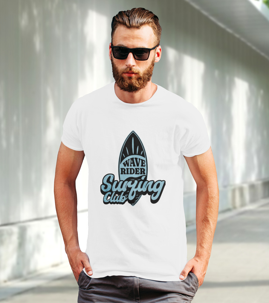 Wave Rider Surfing Club Surfboard T-Shirt