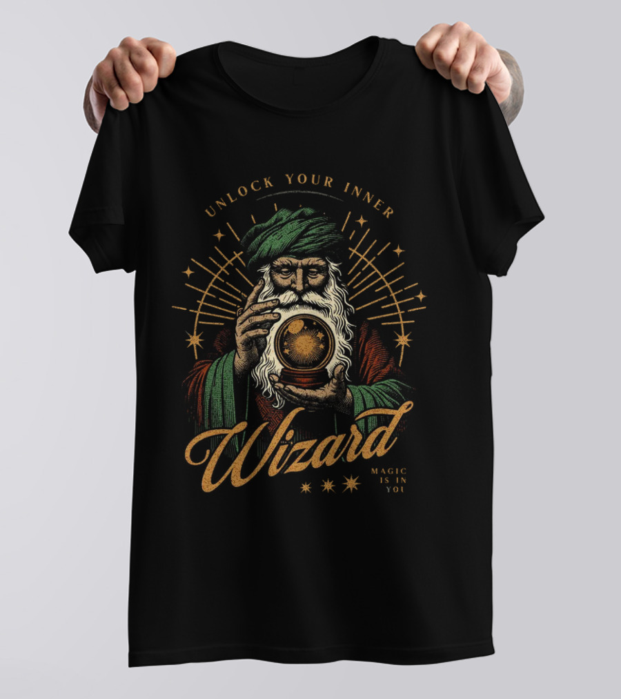 Unlock Your Inner Wizard Magic Is In You Vintage Mystic T-Shirt